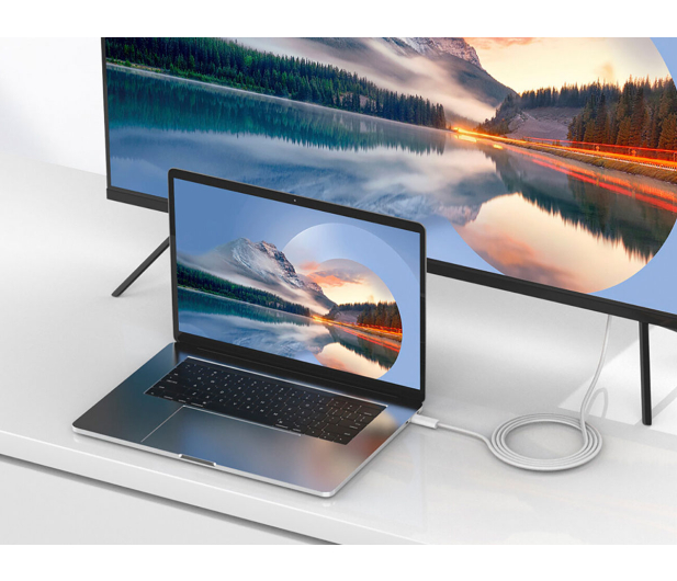 4smarts Kabel USB-C do HDMI 2m biały - 1535851 - zdjęcie 4